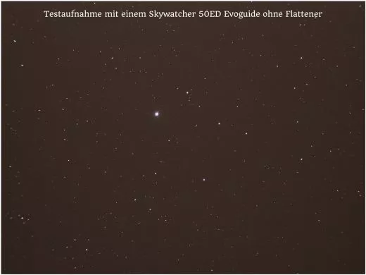 Fotografie und Beobachtung mit SkyWatcher EVOGUIDE 50ED ohne Flattener