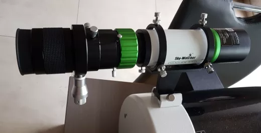 2 Okular mit SkyWatcher EvoGuide 50ED Sucher