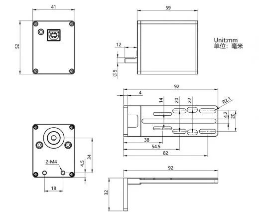 ZWO EAF Motorfokus System mit 5 V Stromversorgung ber USB