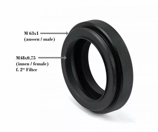 TS-Optics REFRAKTOR 1.0x Flattener Vollformat - M63 Anschluss