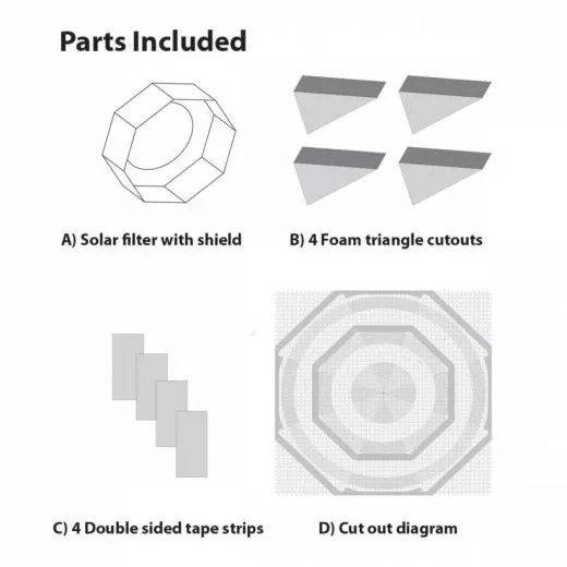 EXPLORE SCIENTIFIC Sun Catcher Sonnenfilter fr Teleskope