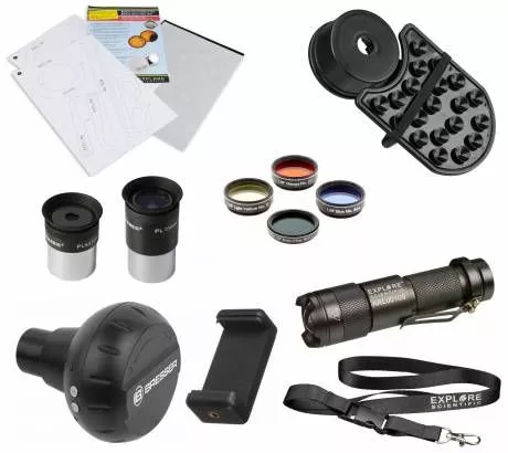 BRESSER Messier AR102/1000 EXOS2 GOTO Teleskop Starter Set