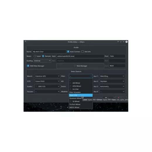 Ikarus Technologies StellarMate Steuerung Astrofotografie Computer Teleskop