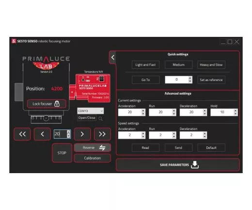 Primaluce Sesto Senso Fokusmotor mit Adapter fr viele Okularauszge