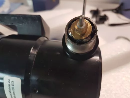 Reparatur Okularauszug eines APO Teleskops