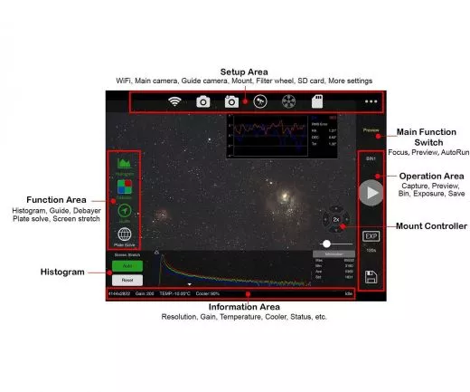 ZWO ASIAIR PRO Steuerung der ASI Kamera und Montierung ber Tablet und Smartphone