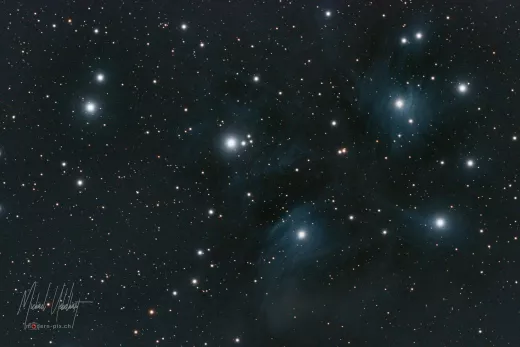 Pferdekopf / Flammennebel und Plejaden M45 mit SkyWatcher Esprit 120