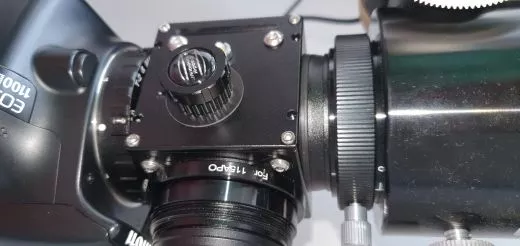 Baader FlipMirror II (BFM II Klappsoiegel) mit kurzem Lichtweg adaptiert