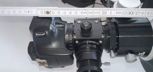 Baader FlipMirror II (BFM II Klappsoiegel) mit kurzem Lichtweg adaptiert