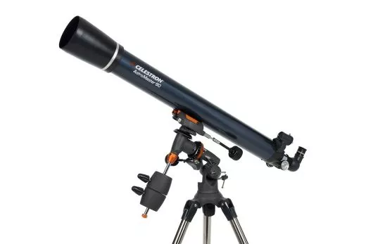 Celestron AstroMaster 90EQ on CG-3 mount refractor telescope