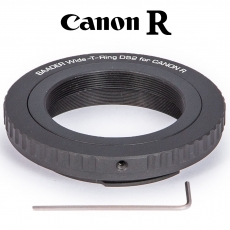 Baader Wide-T-Ring Canon R (fr Canon R Bajonett) mit D52i auf T-2 und S52 EOS R und RP Kamera Adapter