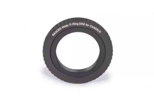 Baader Wide-T-Ring Canon R (fr Canon R Bajonett) mit D52i auf T-2 und S52 EOS R und RP Kamera Adapter