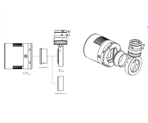 ZWO ASI2400MC Pro / gekühlte Farb-Astrokamera - CMOS - Sensor D=43,3 mm