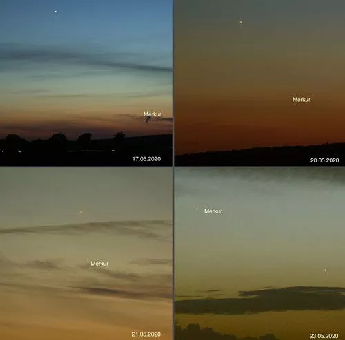 Planeten im Juni 2020:Jupiter und Saturn dominieren die zweite Nachthlfte.