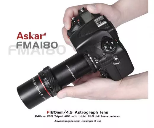 Askar FMA180 / 180mm f/4,5 APO Teleobjektiv Reiserefraktor Leitrohr und Spektiv