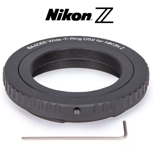Baader Wide-T-Ring Nikon Z (fr Nikon Z Bajonett) mit D52i auf T-2 und S52