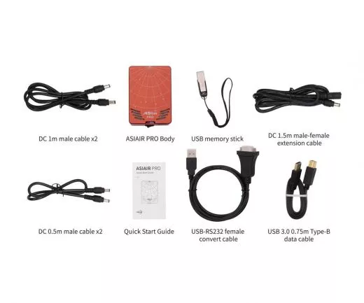 ZWO ASIAIR PRO + ASI120MM Mini + 30 mm Leitfernrohr Autoguiding Kit