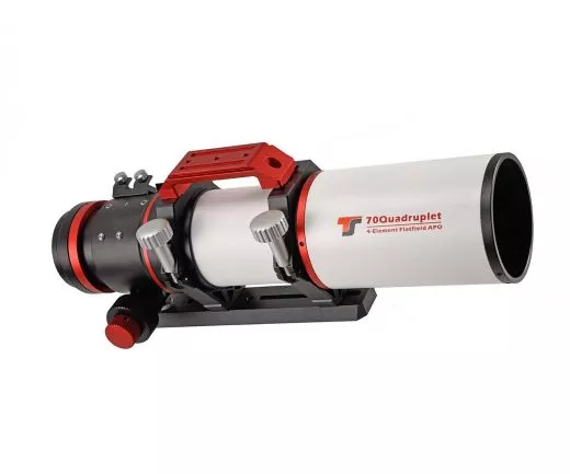 TS 70mm f/5 Quadruplet Flatfield Apo mit 3-Element FPL53 Refraktor