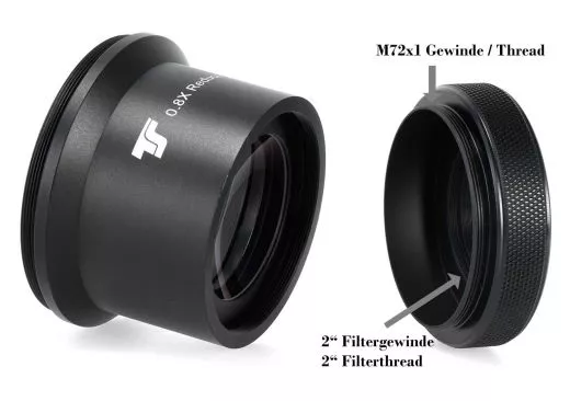 TS-Optics REFRAKTOR 0,8x Korrektor fr TS 130 mm f/7 CF-Apo