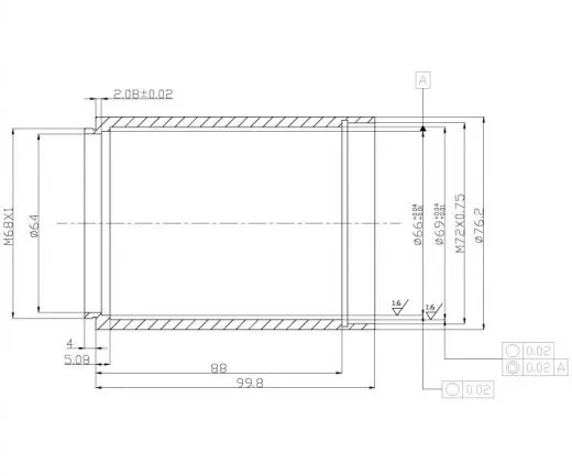 TS-Optics NEWTON Koma Korrektor 1.0x Riccardi Design - 3 Anschluss