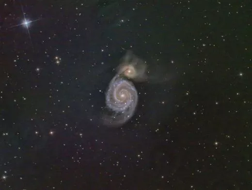 Erfahrung mit TS/GSO 8 f/8 RC mit M51, M101 und Leo Triplett