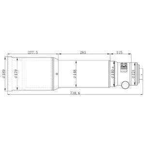 Omegon Apochromatischer Refraktor Pro APO AP 140/910 Triplet OTA