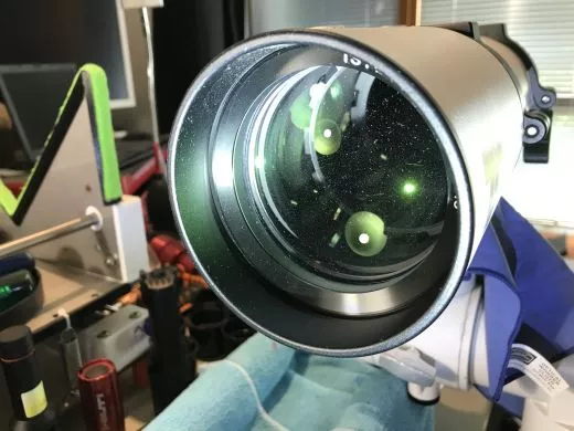 Rcklufer: TS-Optics Photoline 80mm f/6 FPL53 Triplet-Apo 2,5 RPA Zahnstangen-Auszug
