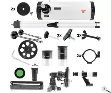 TS-Optics Megastar 1550 Einsteigerteleskop Newton 150/1400 auf EQ3-1 Montierung
