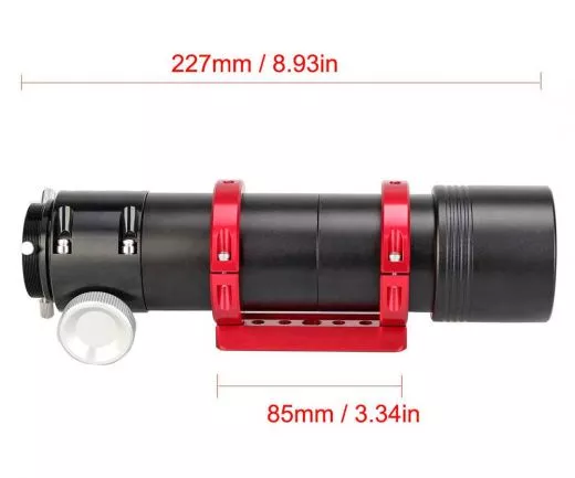 TS-50mm f/4 Sucher, Spektiv und Leitfernrohr mit Crayfordauszug Refraktor