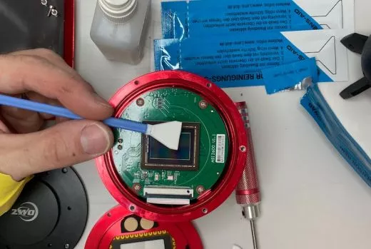 Cleaning a ZWO ASI2600 MC Pro camera