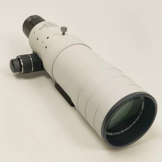 Lacerta 72/341 f/4.7 Flatfield-APO (2+3 Linsen) im Alukoffer und Reducer