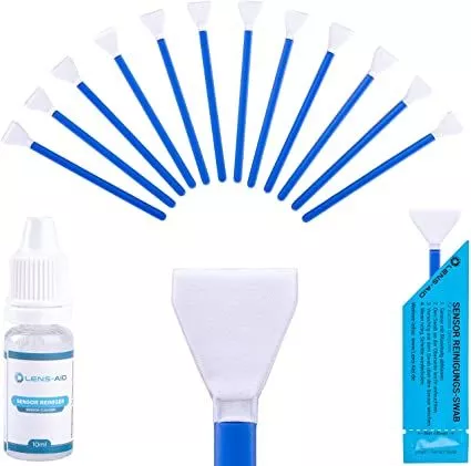 Lens-Aid Sensor Cleaning Set with Swabs and Liquid Cleaner for APS-C Cameras