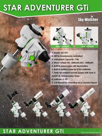Vorab - Information: SkyWatcher Star Adventurer GTi