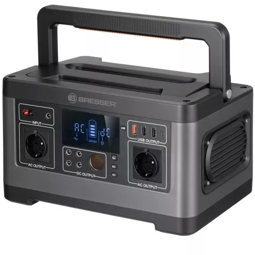 BRESSER Mobile Power Station tragbarer Stromspeicher 500 Watt Akku