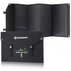 BRESSER Mobiles Solar-Ladegert 120 Watt mit USB- u. DC-Anschluss fr z.B. Mobile Power Station Stromspeicher Akku