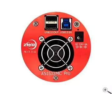 ZWO ASI533MM Pro / gekhlte SW/Mono-Astrokamera - CMOS - Sensor D= 16 mm
