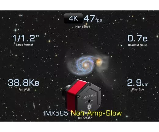 TS-Optics TS585C USB3.0 Farb-Astrokamera - Luftkühlung - CMOS-Sensor mit D=12,85 mm