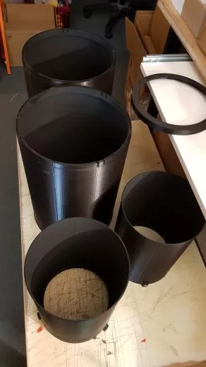 Tauschutzkappen in 3D Druck werden bis zu zwei mal geschwrzt