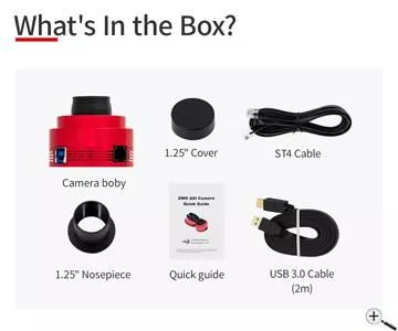 ZWO ASI662MC Farb USB3.0 Astrokamera - Sensor D=6,45 mm