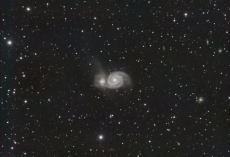M51 Whirlpool-Galaxie mit TS PHOTOLINE 115mm f/6,95 Triplet-Apo