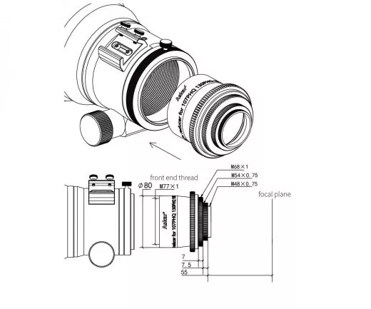 Askar 0,7x Reducer fr 107PHQ, 130PHQ und 151PHQ