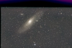 M31 Andromeda Galaxie mit Sony a7iii, 500mm Canon Reflex Objektiv und Star Adventurer von SkyWatcher
