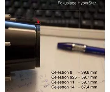 Starizona HyperStar V4 fr Celestron C8 SC Teleskop mit Adapter