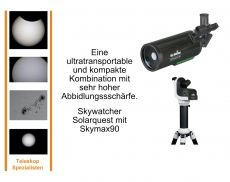 Aktion: SkyWatcher Skymax 90 + Solarquest: die Kombi für die Sonnenbeobachtung in der Mittagspause