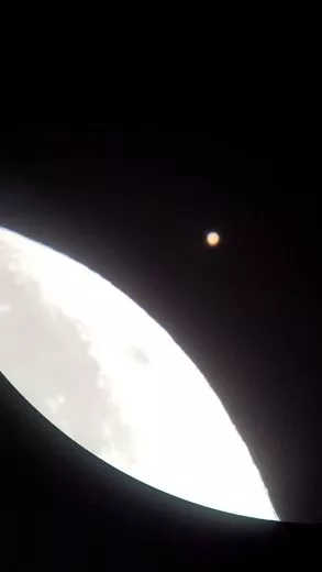 Aufnahme Marsbedeckung durch den Mond durch Okular am C14