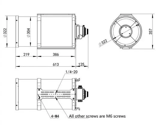Sharpstar SCA260 V2 260mm f/5 Aspherical Cassegrain Astrograph