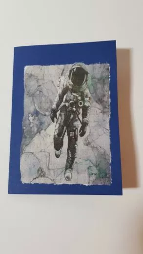 Beautifully designed greeting card hand-painted by an artist.