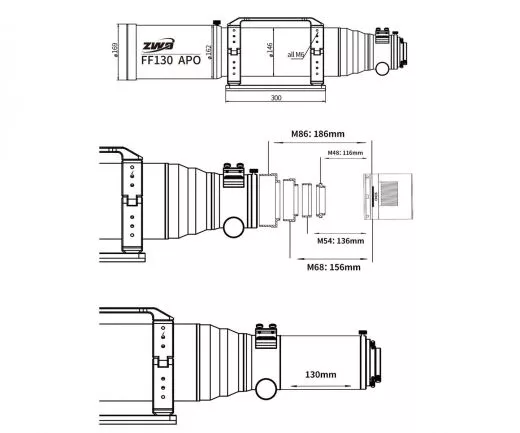 ZWO FF130 Flatfield APO Astrograph