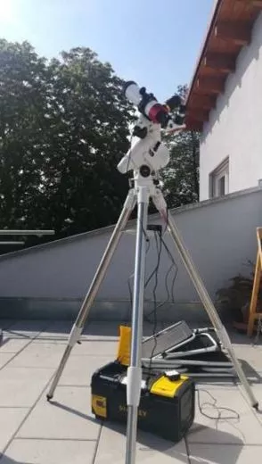 Experience Lunt LS50 B600 on NEQ5 with Skywatcher tracking with autoguider port