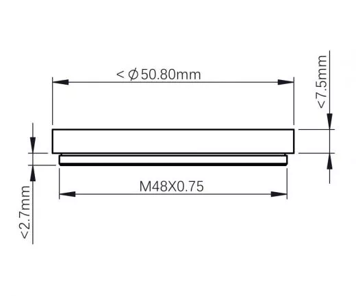 ZWO Filterhalter fr 2 Filter, passend fr Filterschubladen ZWO-FD-EOS, ZWO-FD-NIKON und ZWO-FD-M42-II
